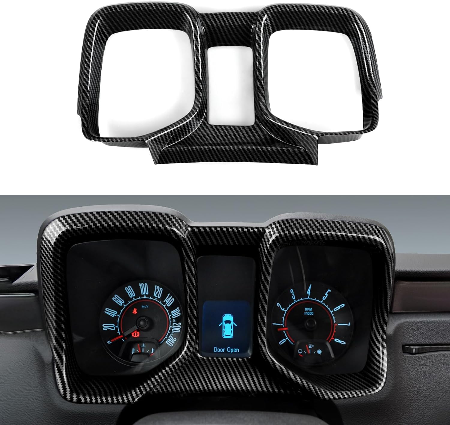 Car Dashboard Instrument Panel ABS Carbon Fiber Decal Sticker Interior Trim Cover for Chevrolet Camaro ZL1 2010 2011 2012 2013 2014 2015 Accessories