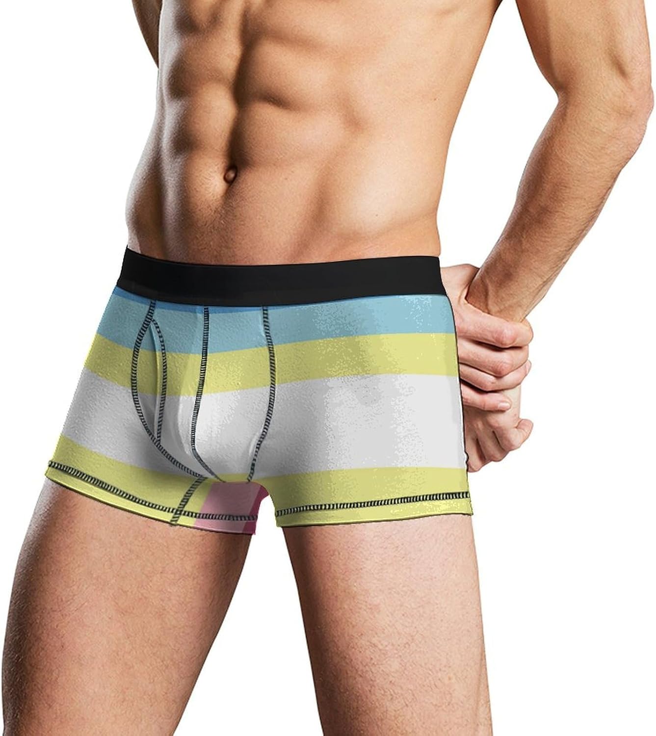 MAPs Prideful Flag Novelty Men's Trunks Soft Breathable Underwear Patterned Stretch Briefs