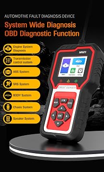 M601 OBD2 Scanner for BMW Code Reader, Multi-System Diagnostic Scan Tool for Engine, I/M Readiness, Transmission, ABS, SRS, Body, Chasis, Speaker System & More
