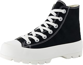 Cushionaire Women's Vespa High-Top Canvas Sneakers with Memory Foam Insole & Side Zipper