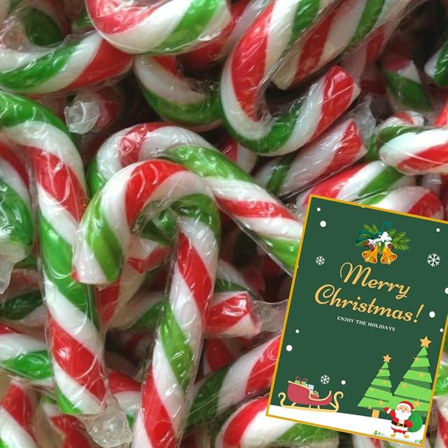 Bonds of London Peppermint Candy Canes 30pcs with Christmas Activity Card - Christmas Gifts, Party Bag Filler, Festive Treat, Christmas Tree Decoration, Birthday Gifts