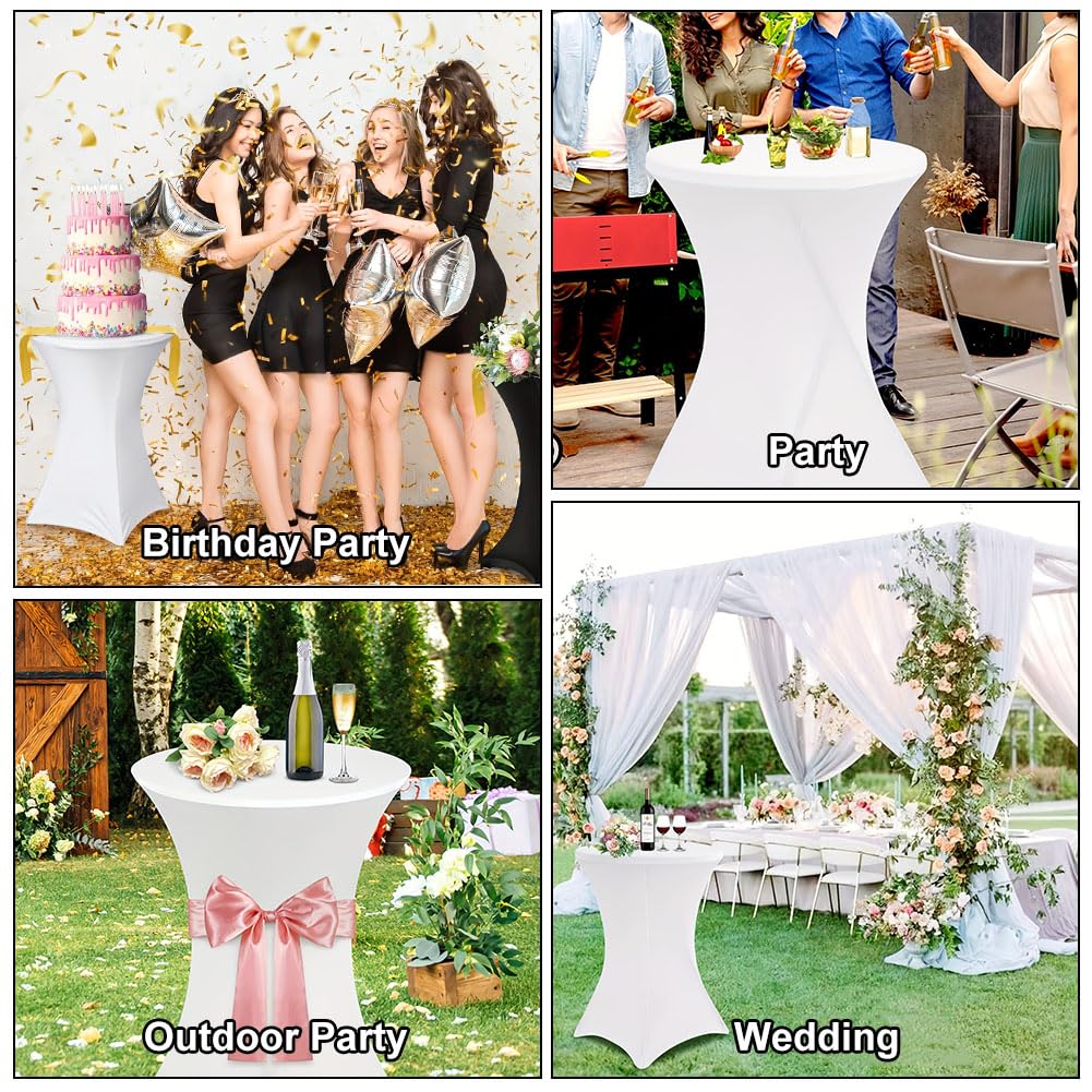 Tovaglia Elastica Cocktail 2 Pezzi per Bar Patio Matrimoni Banchetti Feste
