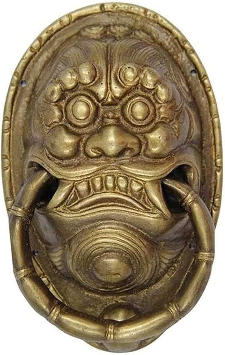 Classical Door Handle Knockers Antique for Front Door Cabinet Pulls Brass Gate Handle for Any Normal Door Outdoor Garden Fence Closet Door Handle (Bronze Style1)