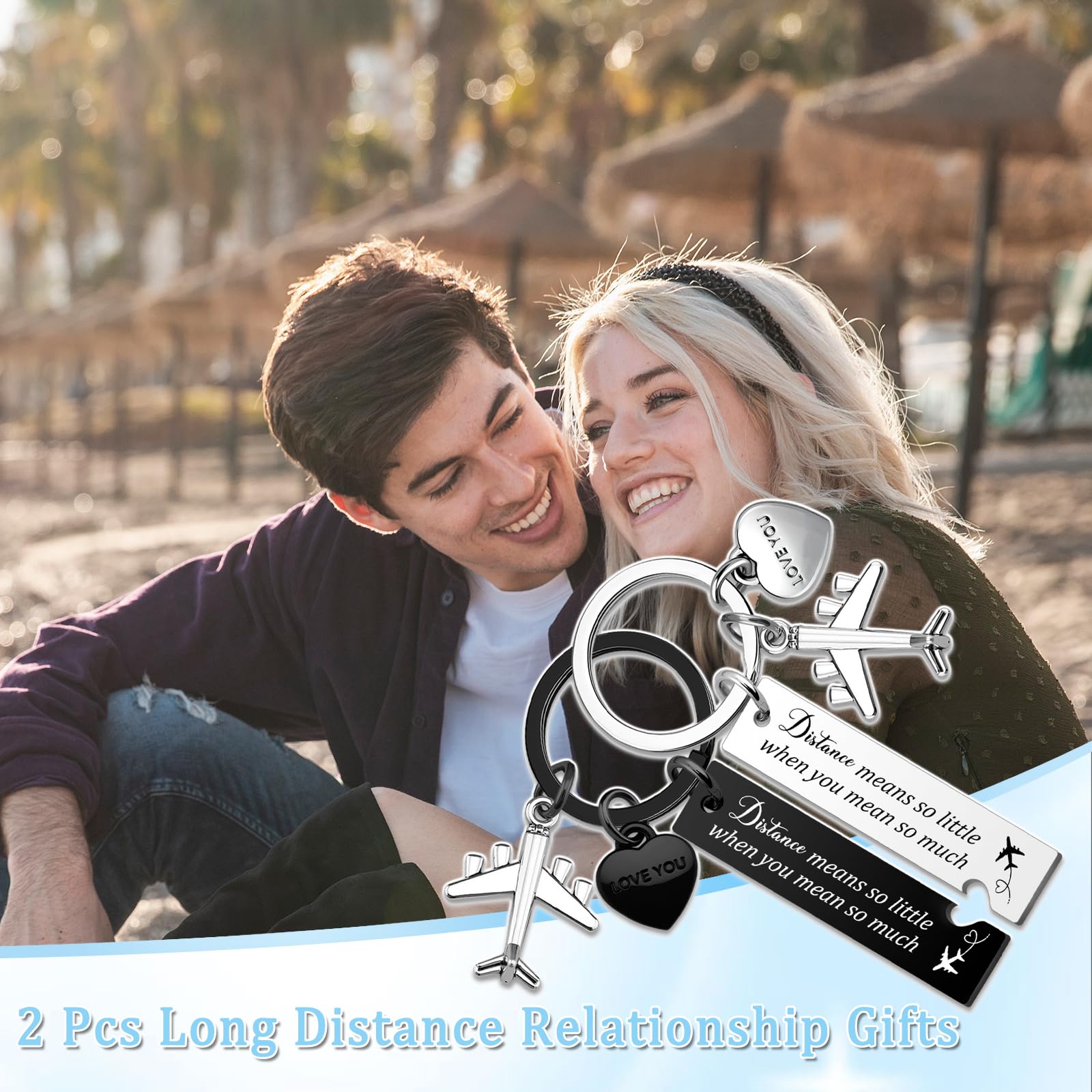 Long Distance Relationship Gifts For Couple Gifts For Boyfriend Girlfriend 2 Pcs Matching Keychains For Couples National Girlfriends Day Gift Him And Her Couple Gift Anniversary Valentine's Day