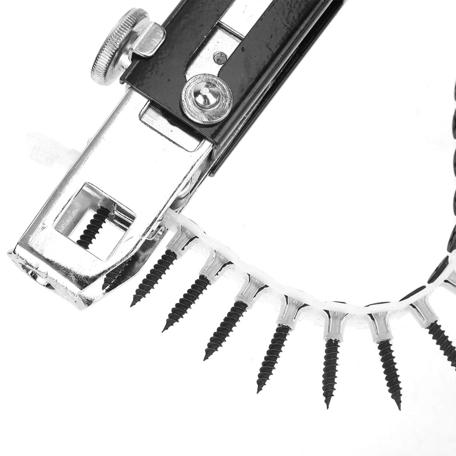 Pistola de tornillos de plataforma, Pistola de tornillos para paneles de yeso, Adaptador de cadena de tornillo de taladro de cadena de clavos automático para accesorio de taladro eléctrico