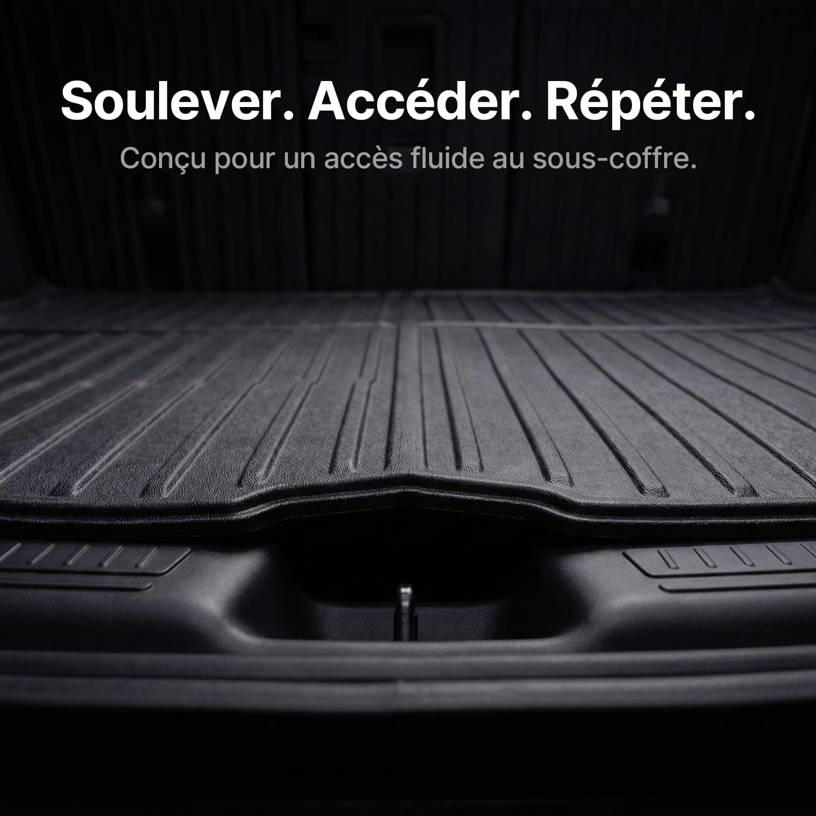 Tapis de Coffre for Tesla Model Y 2020-2026 Juniper | Sur Mesure TPE Toutes Saisons Antidérapant Standard Premium Performance