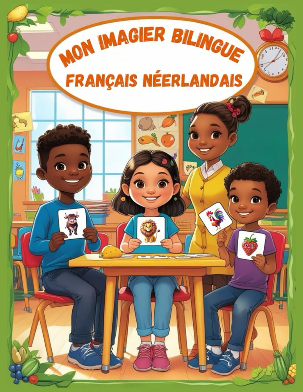 Mon imagier bilingue Français Néerlandais: Apprendre le vocabulaire Néerlandais | Imagier Coloré avec +150 Mots Joliment illustrés | Mots de Tous les Jours | Pour les Enfants et les Débutants.