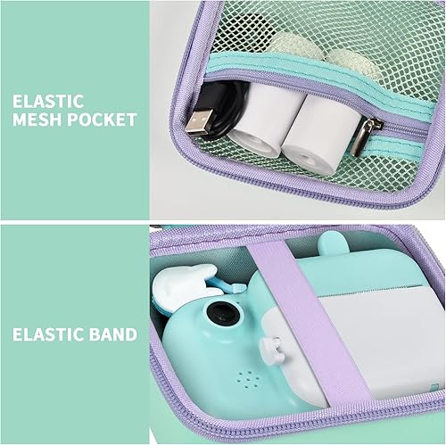 Miniatura 5 de PAIYULE Funda para cámara infantil compatible con cámara instantánea para niños, cámaras de video digitales, bolsa de almacenamiento para cámaras de