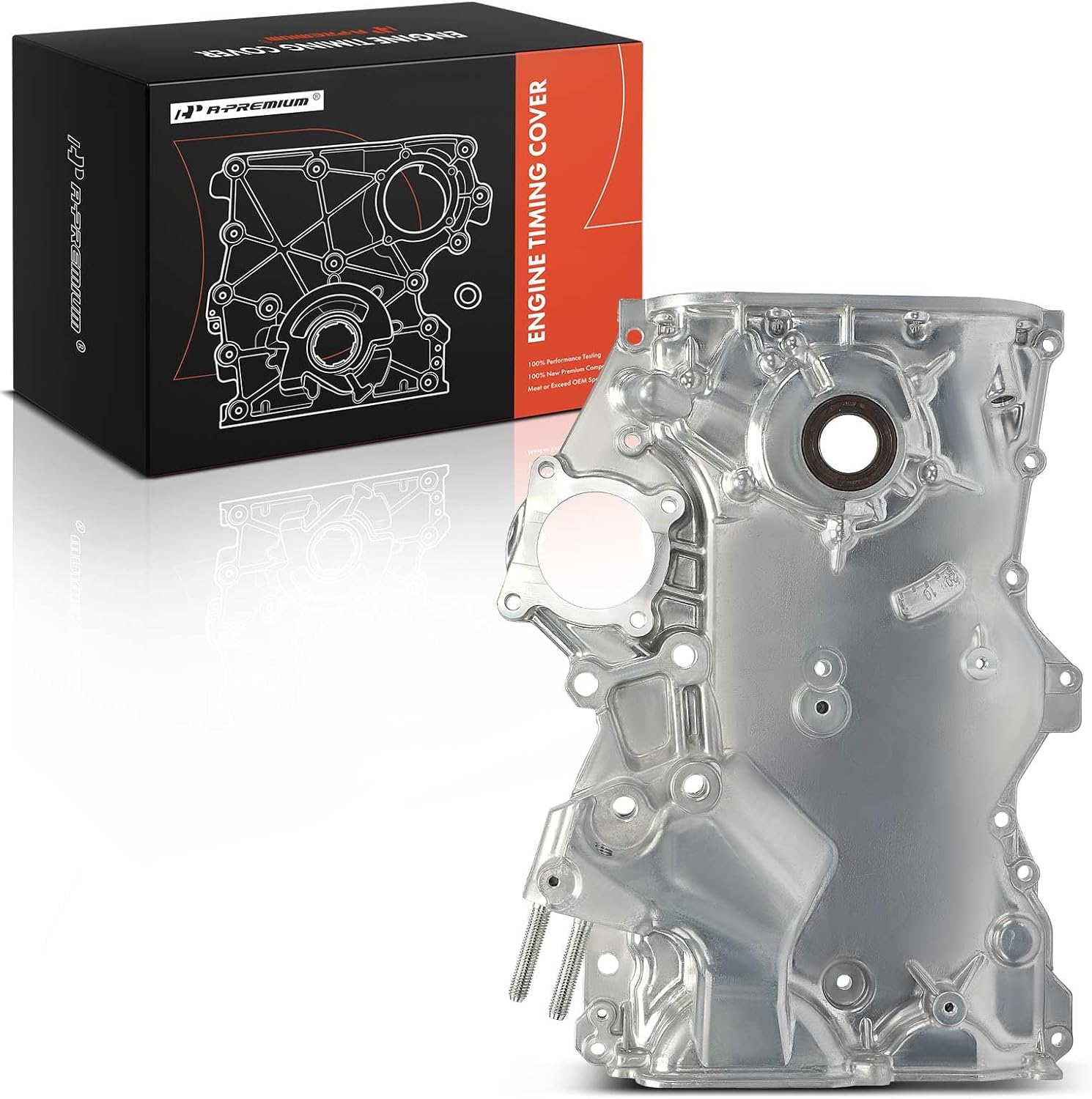 A-Premium Engine Timing Cover Compatible with Mitsubishi Mirage 2015 1.2L, Replace# 1060A142