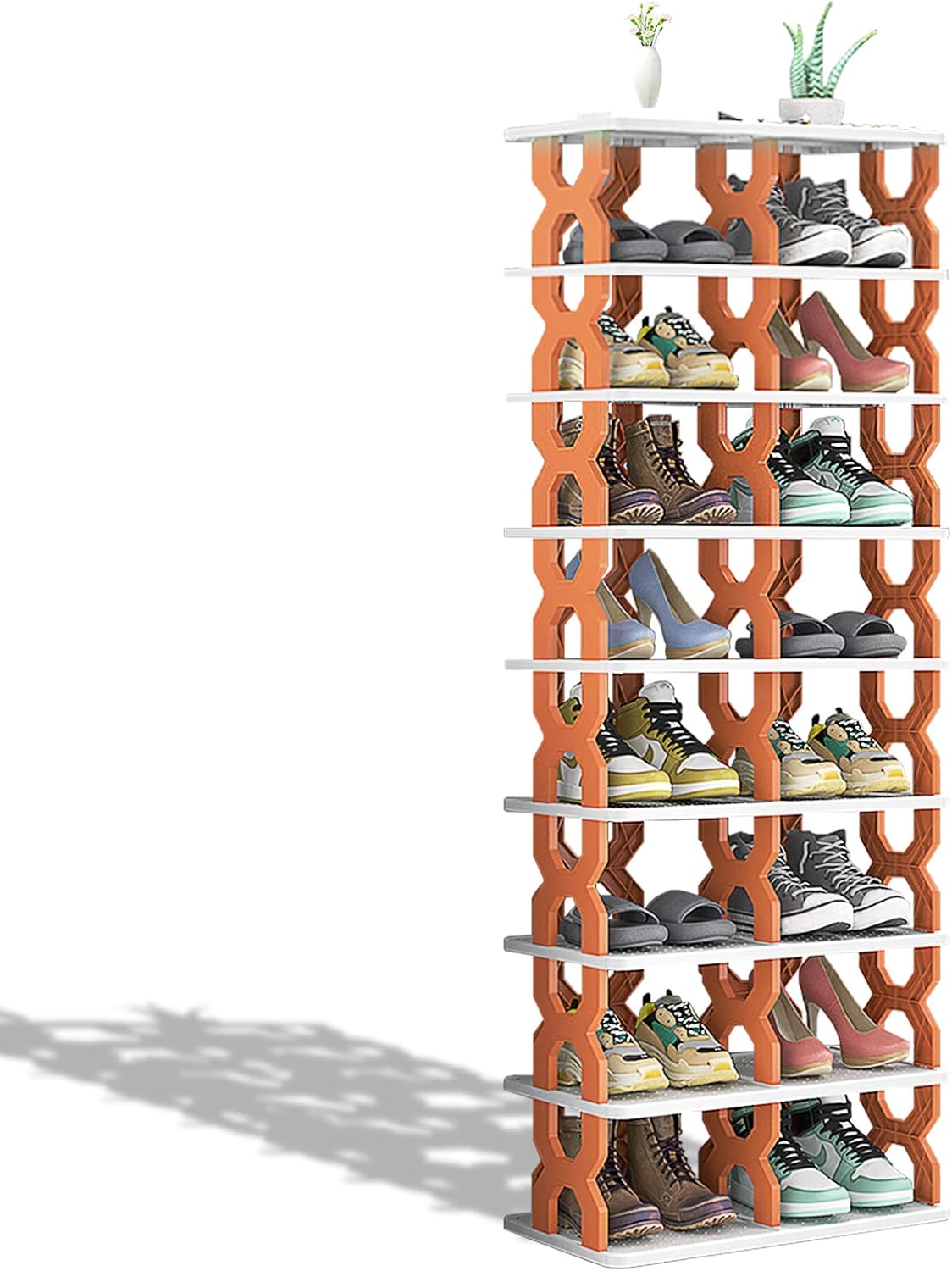Kwude Shoe Rack, 2 to 9 Tier Shoe Organizer, Free Standing