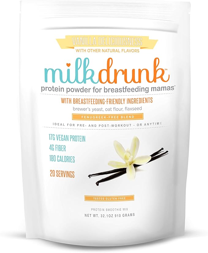 Milk Drunk Protein Powder for Breastfeeding, Vanilla Vegan