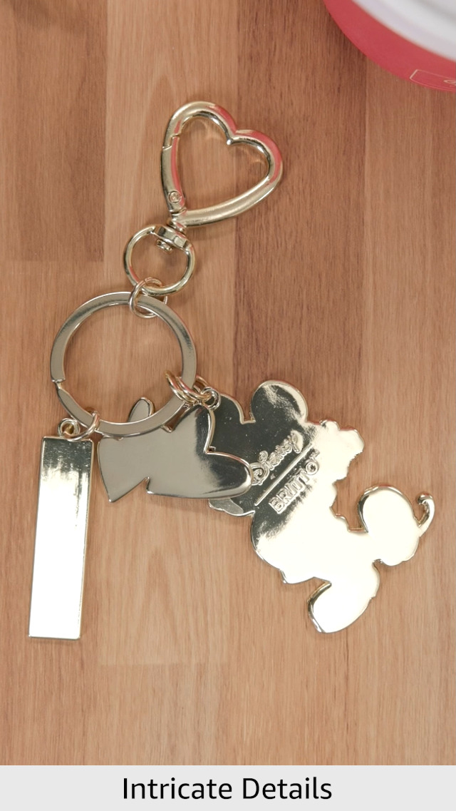 Enesco Disney Britto Midas Mickey Mouse Holding Flowers Keychain