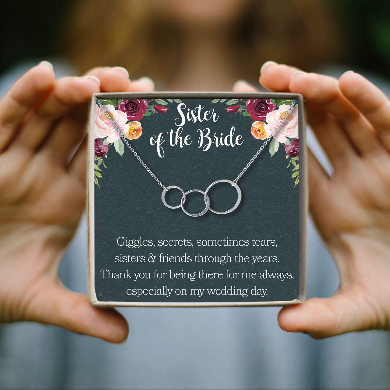 Dear Ava Necklace Gift For Women and Girls - Adjustable Modern Jewelry Pendant Love Gifting Idea for Her with Heartfelt Card - Long Distance Gifts for Your Loving Ones