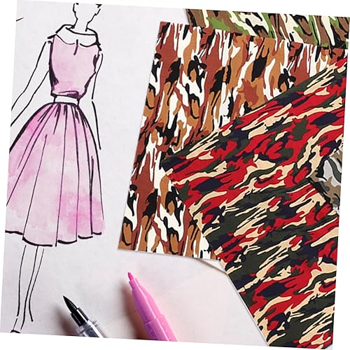 Miniatura 6 de Juego de 7 piezas de parches de camuflaje, tela de costura para manualidades, tela Costura para coser camuflaje, tela de costura de cuartos gruesos,