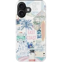 LUMARKE for iPhone 16 Plus Case Cute,Aesthetic Coqueete Collage Costal Beachy Girly Shell,Compatible with Magsafe,Trendy Cool Retro Western Girly Protective Slim Phone Cover for Women Girls