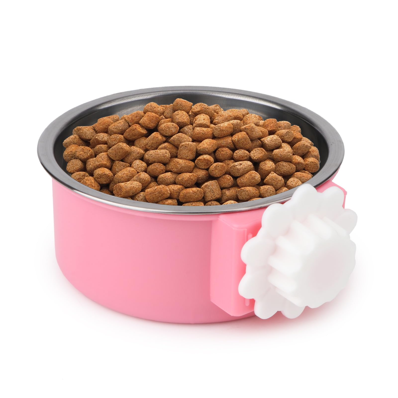 Hypeety Dog Crate Water Bowl No Spill - Hanging Attachable Pet Bowls for Kennel Durable Stainless Steel Food Water Dishes for Small Dogs Cats Rabbits