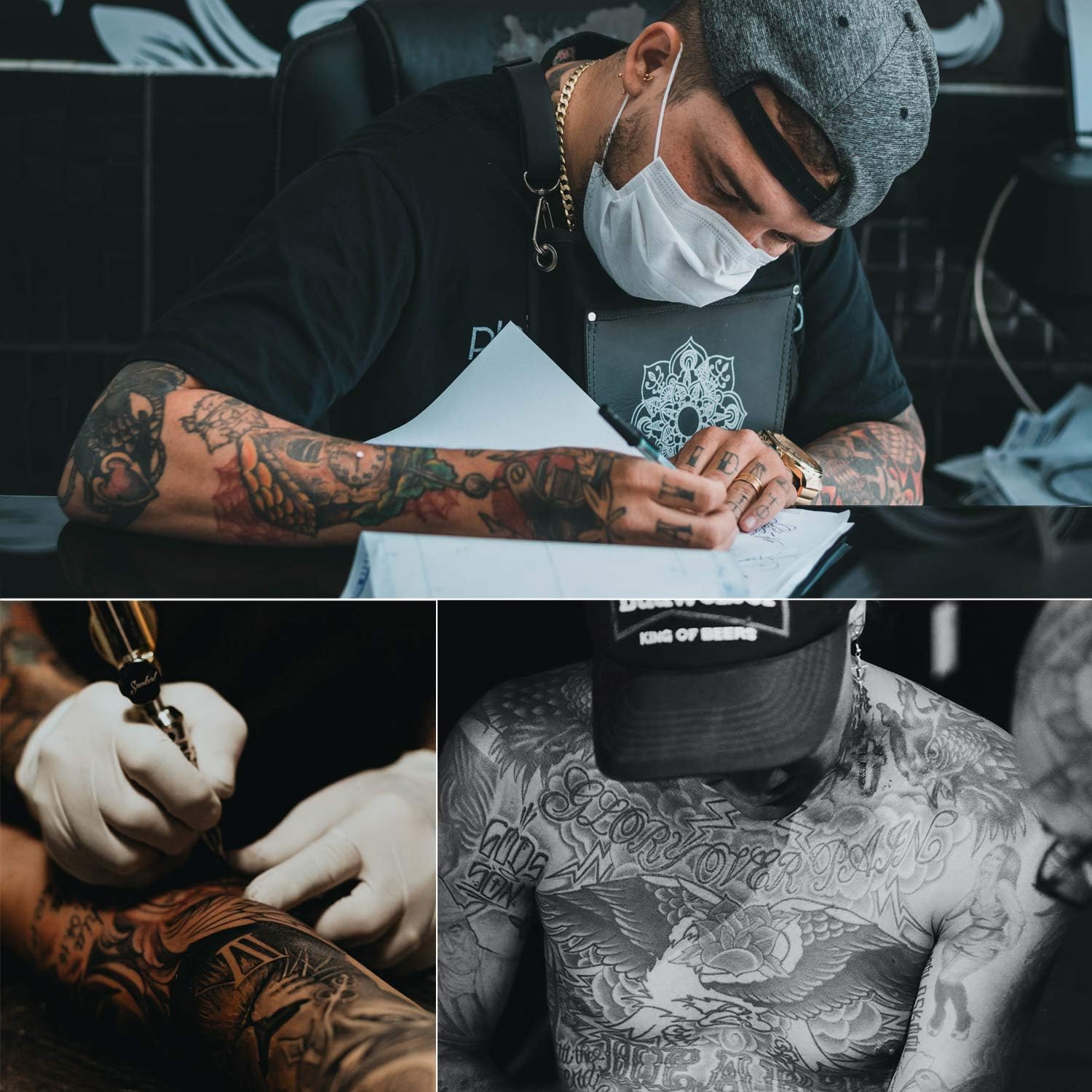 Tattoo Transfer Paper,Tattoo Stencil Transfer Paper for Tattooing, 28 Sheets