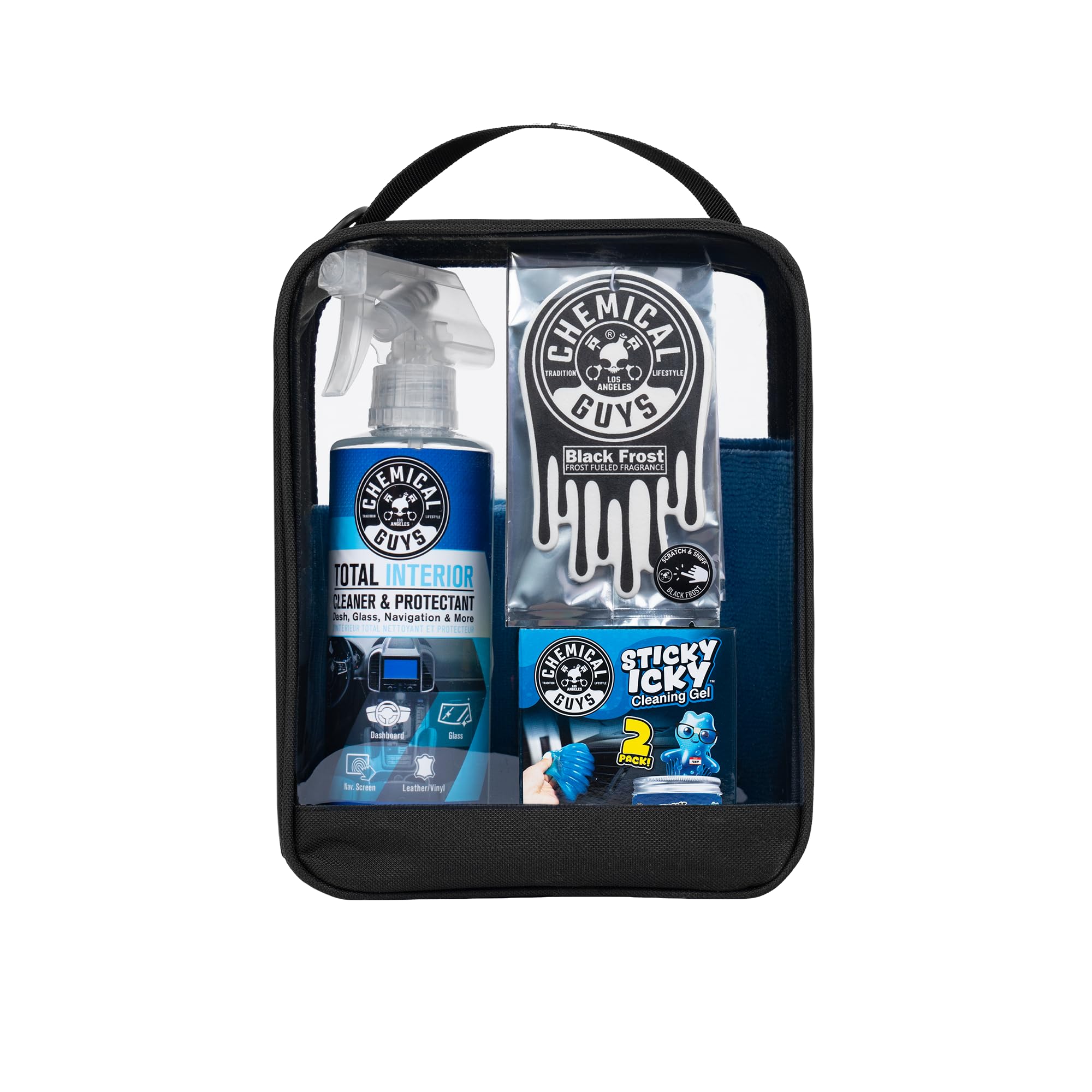 Chemical Guys, Interior On the Go Car Wash Kit, Cleaners & Protectants Set