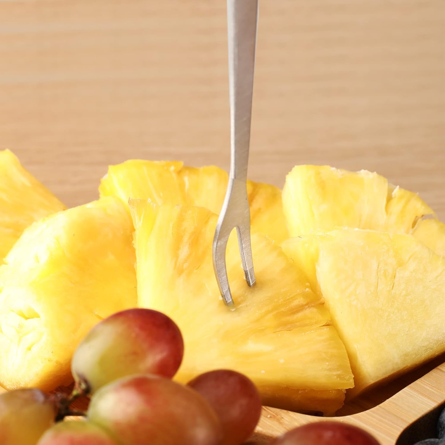 hecef Large Charcuterie Board Set of 13, A Bamboo Cheese Board and Snack Tray, 2 Ceramic Bowls, 4 Server Forks, 4 Knives Set, Appetizer Platter for Birthdays, Weddings, Housewarming, Feast - Image 3