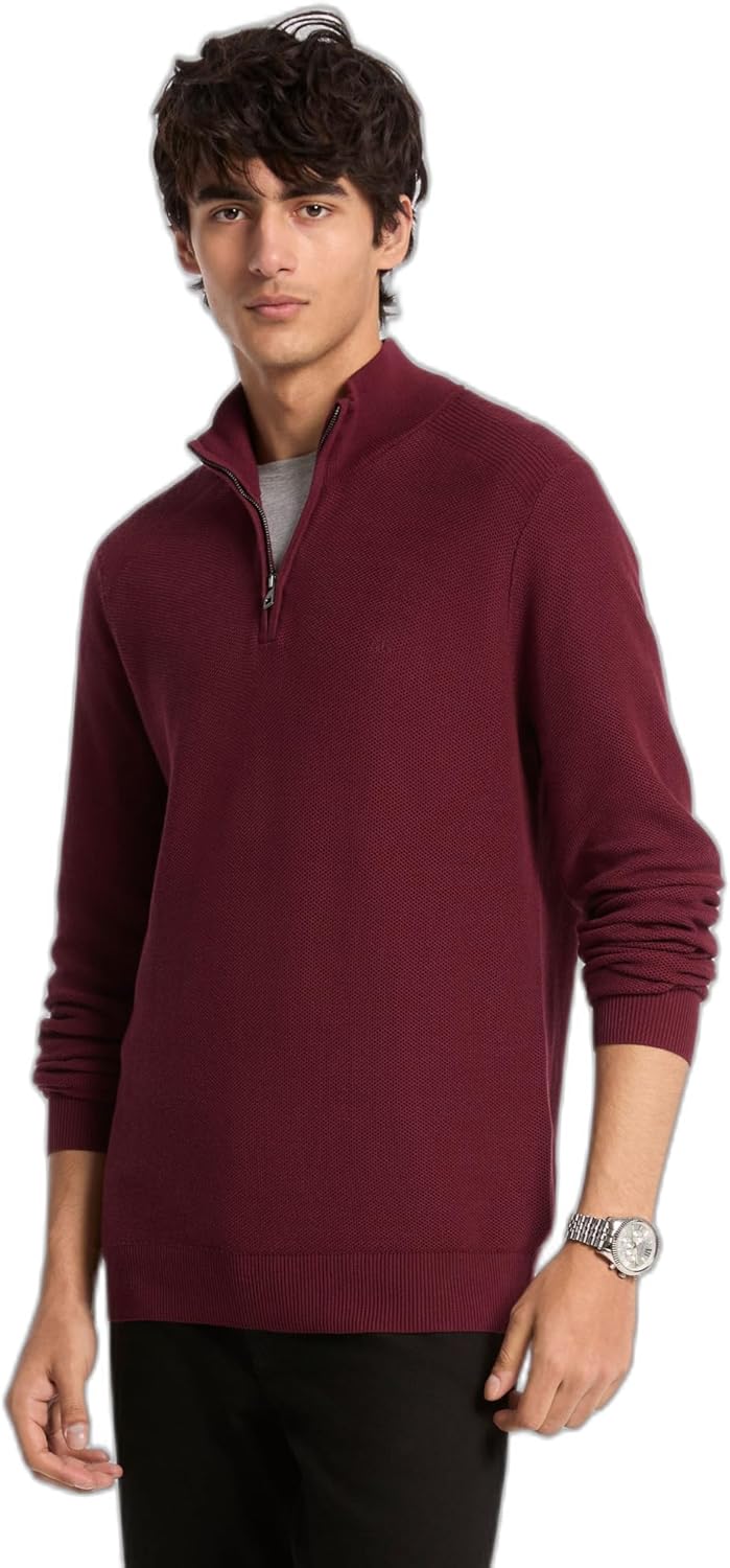 Michael Kors Men's Mouline Quarter Zip Sweater