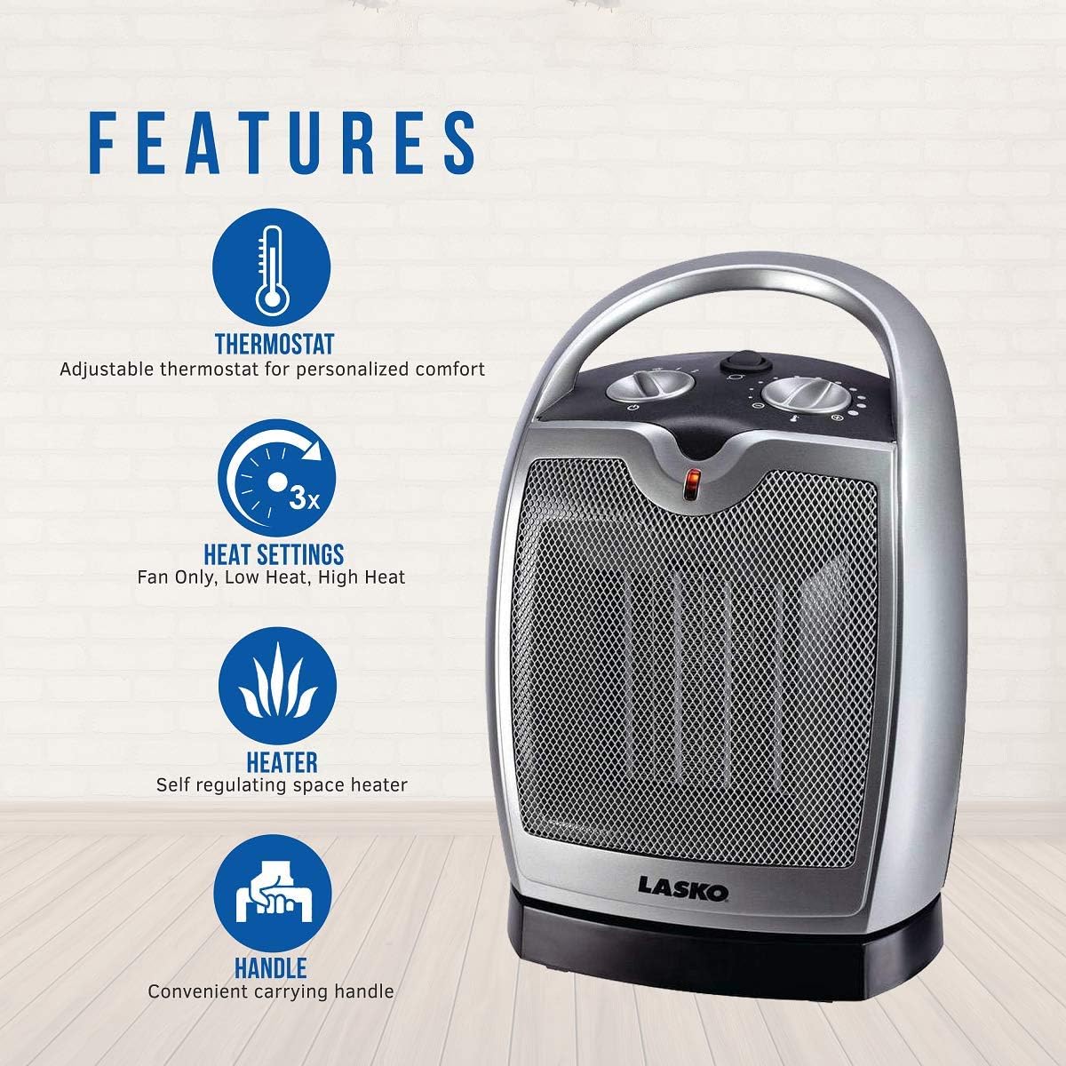 Buy Lasko Ceramic Portable Space Heater With Adjustable Thermostat Buy Lasko Ceramic Portable Space Heater With Adjustable Thermostat