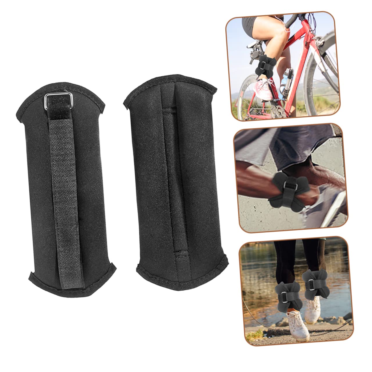 1par Tobilleras Ajustables De Resistencia Para Entrenamiento Pesas Para Tobillos y Muñecas Portátiles y Cómodas Para Correr y Hacer Ejercicio Casa