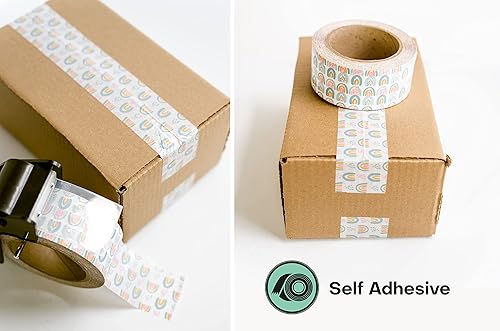 Miniatura 10 de Package Mint Cinta de embalaje de envío de 2 pulgadas x 110 yardas, cinta de embalaje decorativa de 330 pies - Sellado de cajas decorativas para