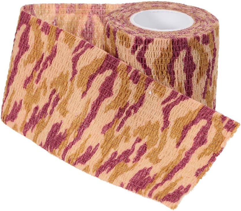 Bajiu 1 Roll Reusable Outdoor Camouflage Camping Cycling Wrap Elastic Stealth Ta 5 x4.5M