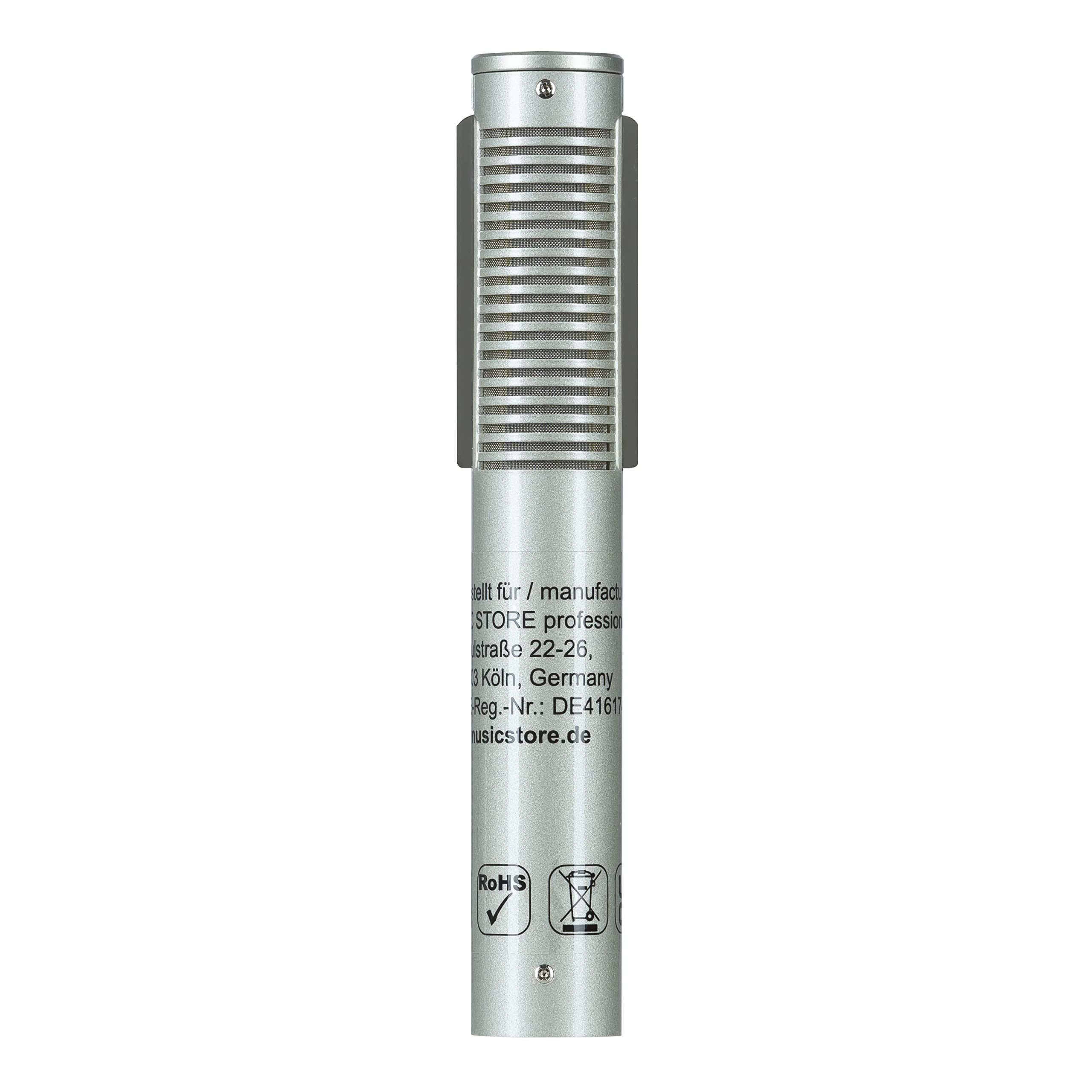 Fame Audio Pro Series VRM-12, Bändchenmikrofon in Silber, Richtcharakteristik Acht, XLR 3 Pol Anschluss, inklusive Etui, Ideal für Studioaufnahmen, Instrumenten und Gesang