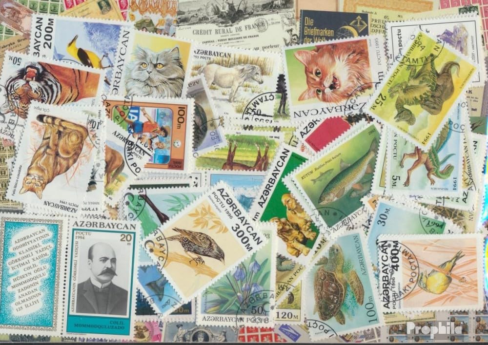 Sellos de Azerbaiyán desde 1992 Prophila con 100 filateliás variadas 2