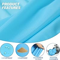 Vista 32 de Beach Blanket Oversized Extra Large 78" X 81",Waterproof Sandproof Beach Blanket 1-7 Adults Lightweight Durable for Travel Camping Hiking Picnic
