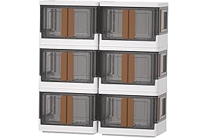 haixin home Multifunctional Folding Storage Bins 6 Pack, Large Capacity