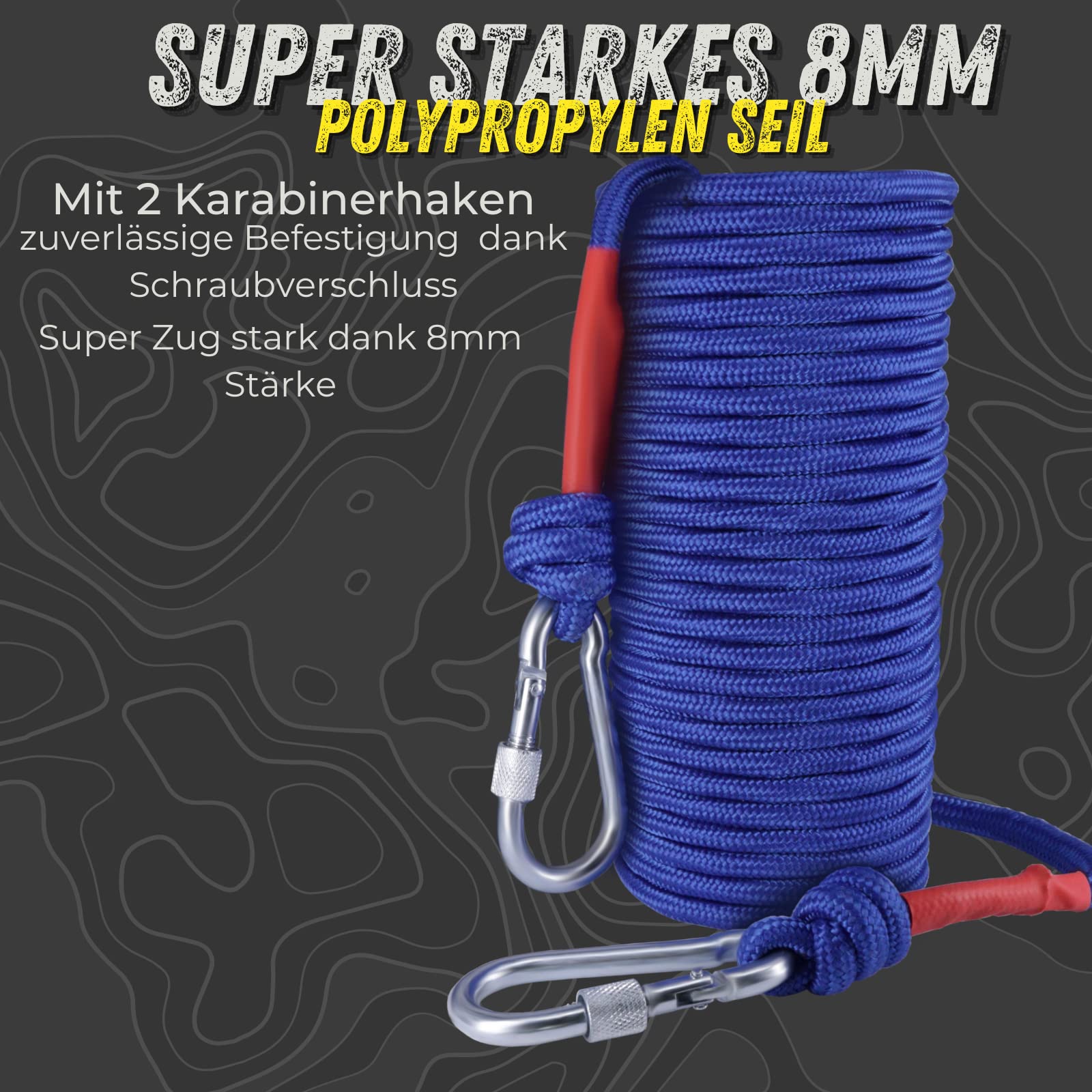 Magnes neodymowy z linką 20 metrów, 75 mm, 420 kg, zestaw magnesów wędkarskich, walizka transportowa – magnes oczkowy, super mocny – magnesy do wędkarstwa magnetycznego – magnesy do doniczki... (zestaw walizki)