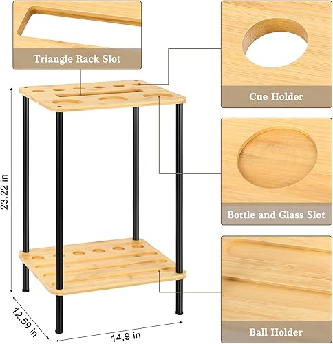 Miniatura 2 de smusei Soporte para palo de billar, soporte para taco de billar, soporte para palo de billar, sala de juegos, club, mesa de billar, accesorios para