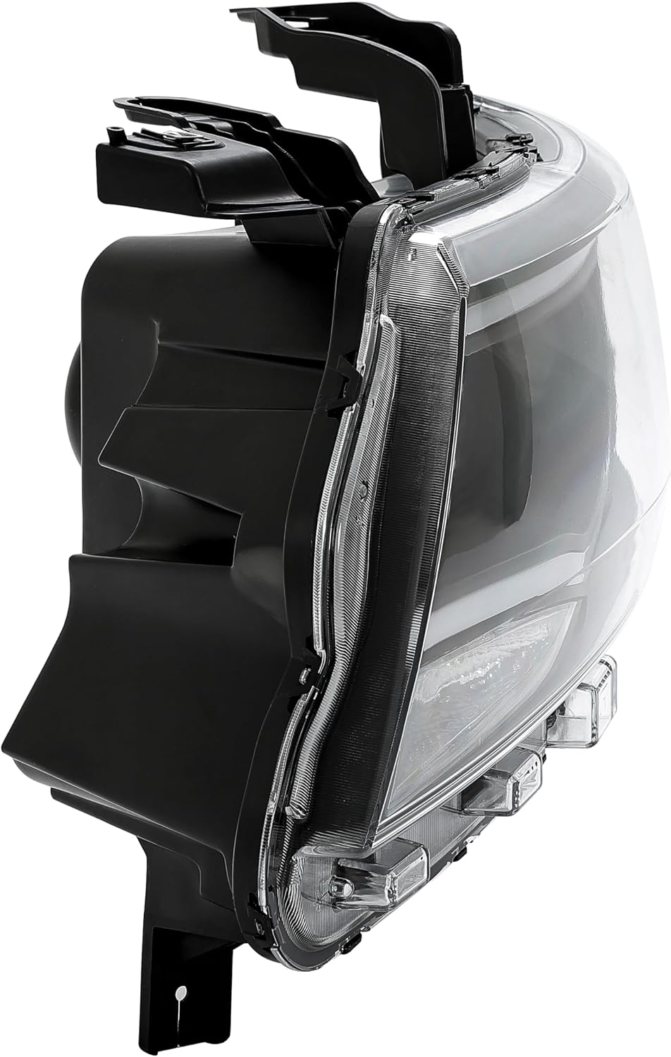HECASA Pair Projector Headlights Compatible with 2015-2023 Chevy Chevrolet Colorado Replacement for GM2502407 GM2503047 LED DRL Headlamps Assembly Driver & Passenger Side Clear Lens Black Housing