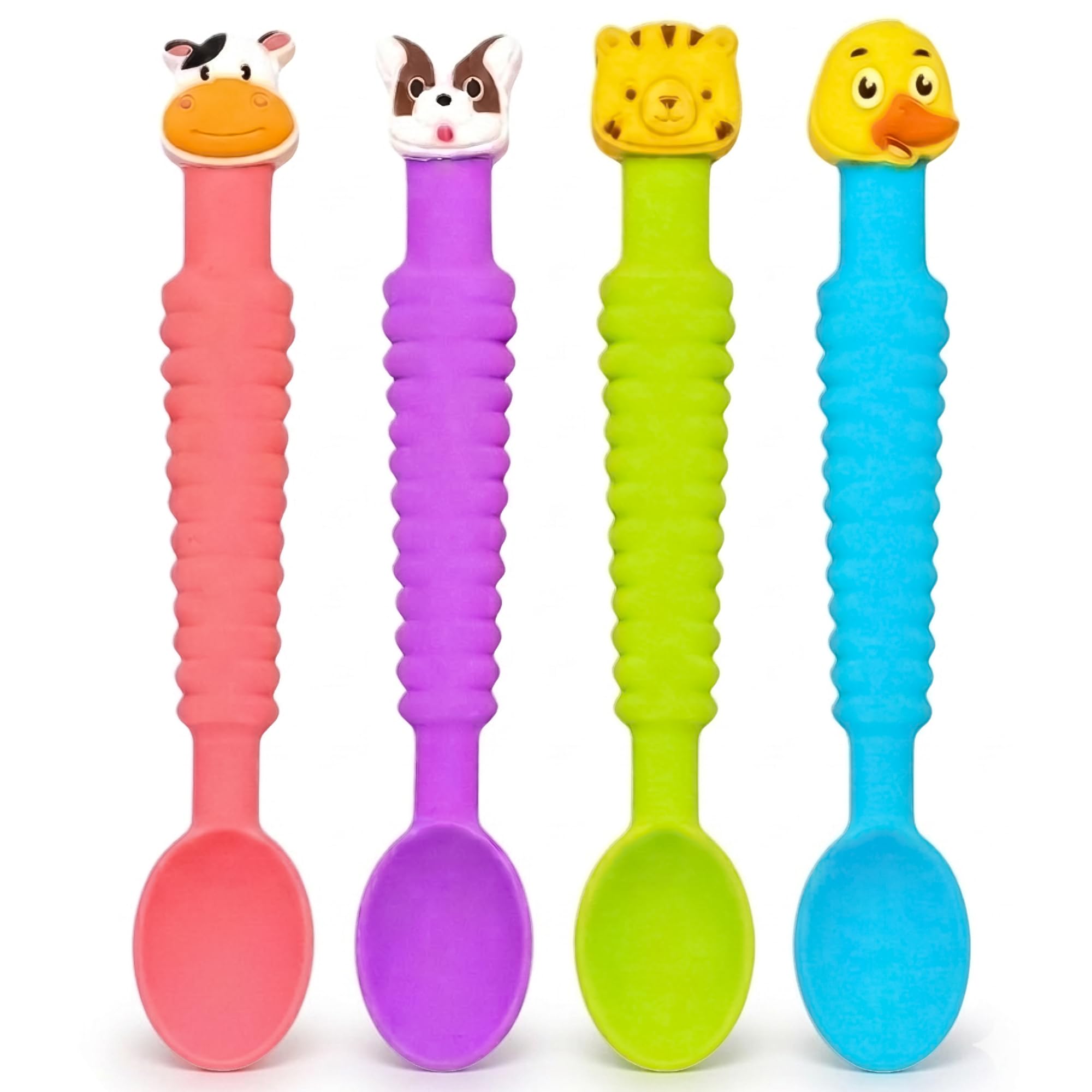 Little Grubbers 3-in-1 Silicone Baby Spoon