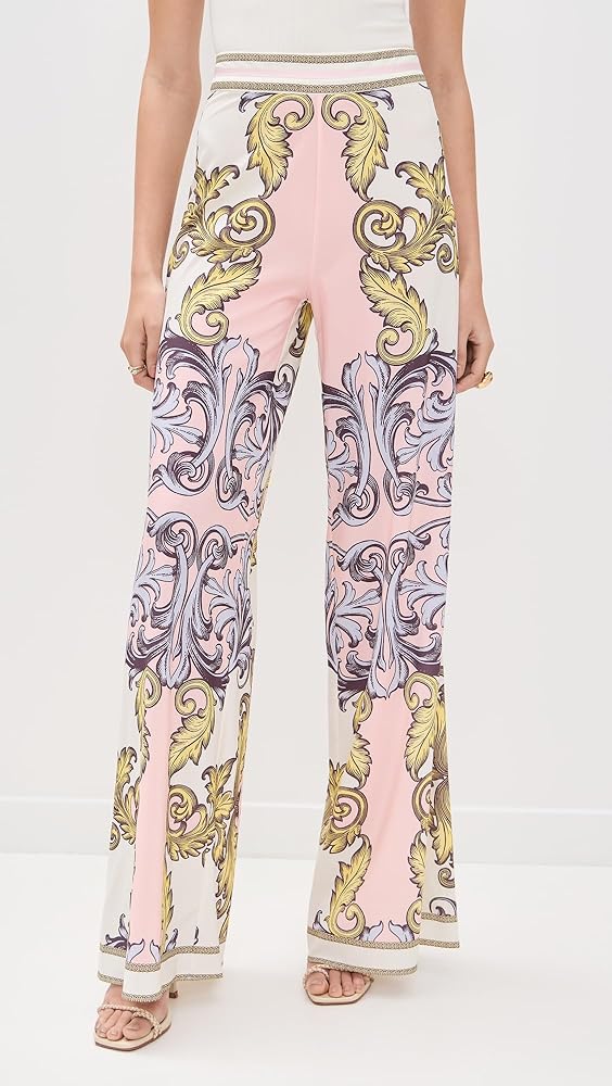 alice + olivia Women's Athena Flared Wide Leg Pants, Day alice + olivia Women's Athena Flared Wide Leg Pants, Day