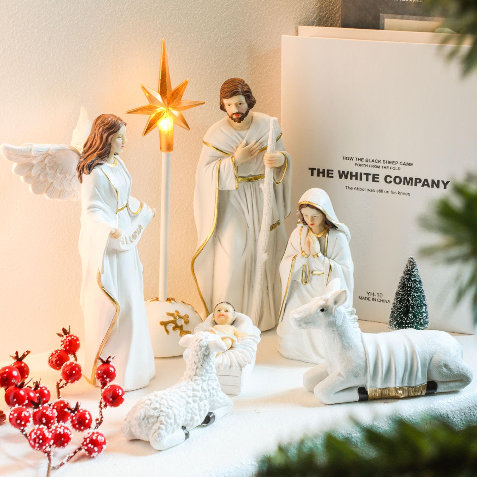 Decorazione Natalizia Per Esterni Figure Per Presepe Da Giardino, In Acrilico, Per La Nascita Di Statue Presepe Da Giardino Esterno