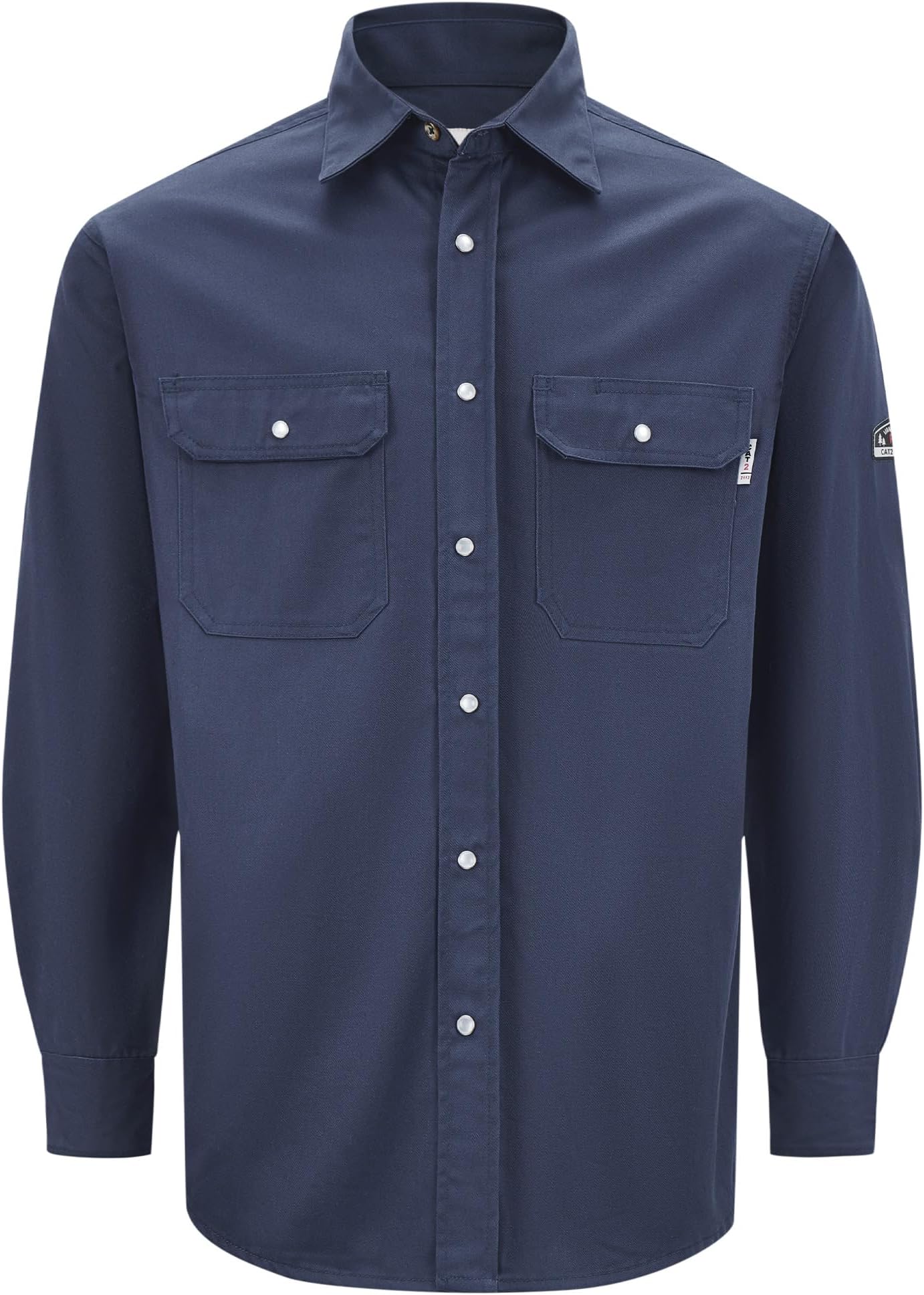 FR Shirts for Men Fr Clothing for Men NFPA2112 7.5oz 100% Cotton Men's Fire Retardant Welding Shirts