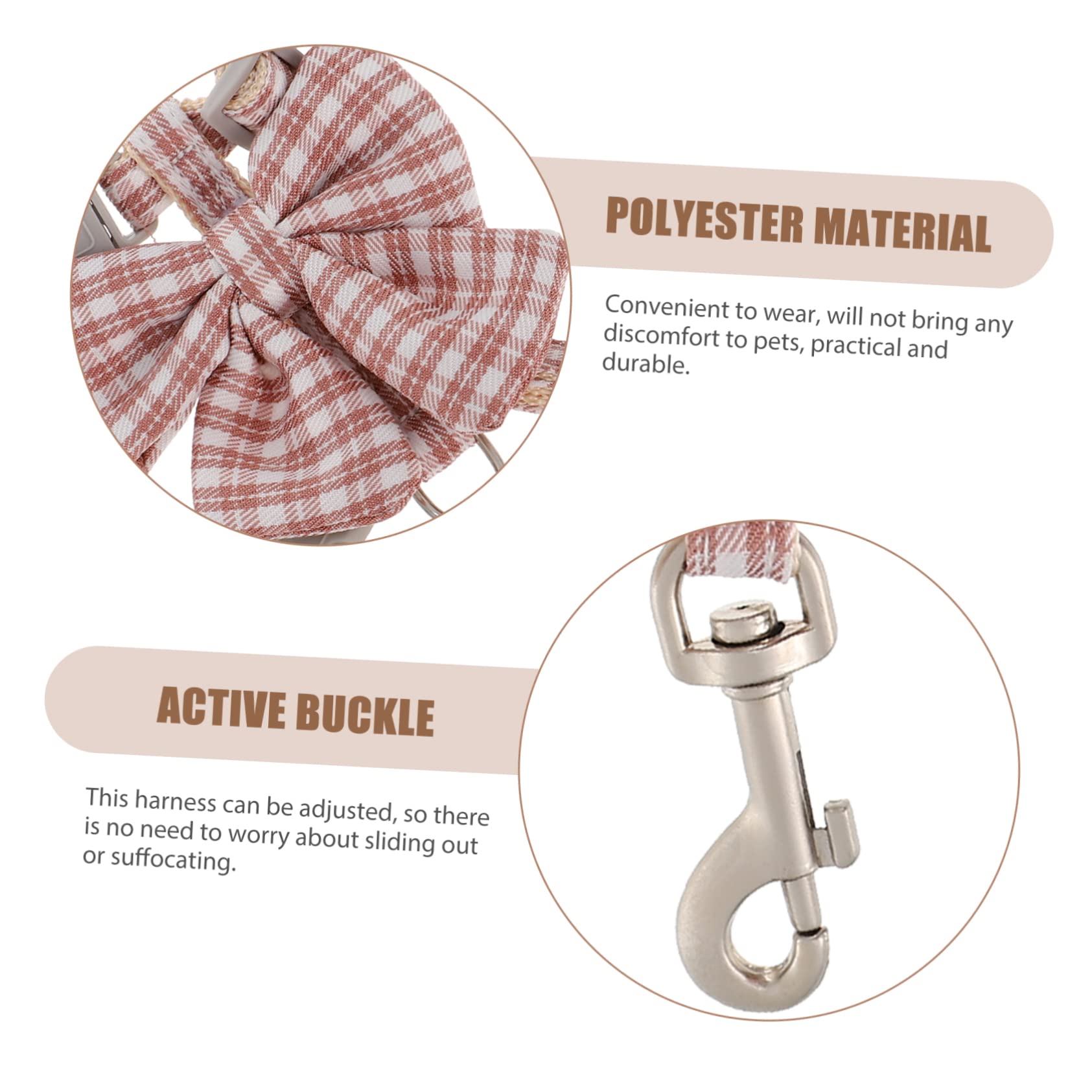 SUPVOX Harness Leash for Outdoor Walking Kitten Vest Pet Harness Easy to Use Pulling Strap