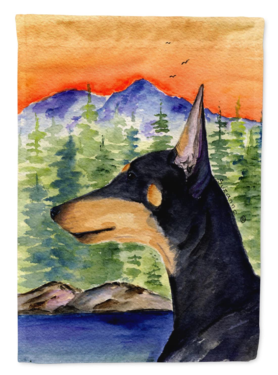 Manchester Terrier Flag en toile de canvas de qualite superieure Caroline's Treasures