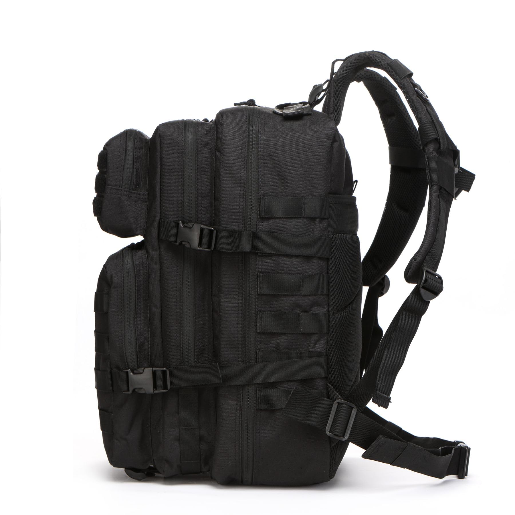 Mochila De Pesca De 50 Litros Impermeable De Nailon Duradera,Mochila Deportiva Táctica Militar Al Aire Libre Mochilas De Senderismo Casual (Negro)