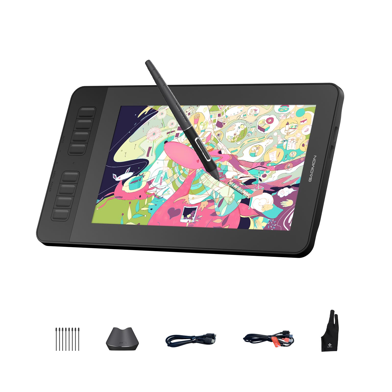 GAOMON PD1161 V2 - Tableta de dibujo con pantalla | Dibujo digital, entrada de lápiz capacitivo