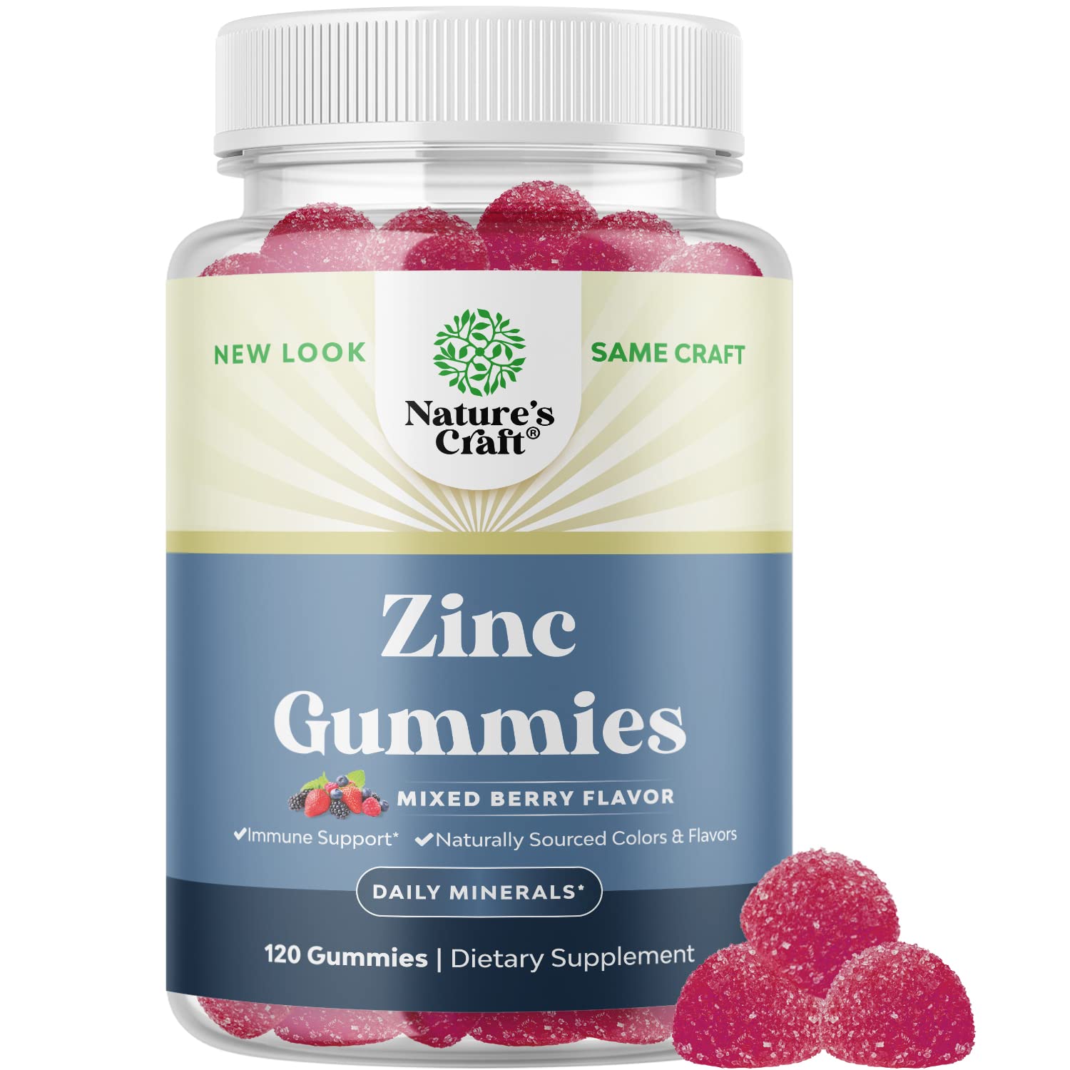 Buy Extra Strength Zinc Gummies for Adults Chewable Zinc Citrate 50mg
