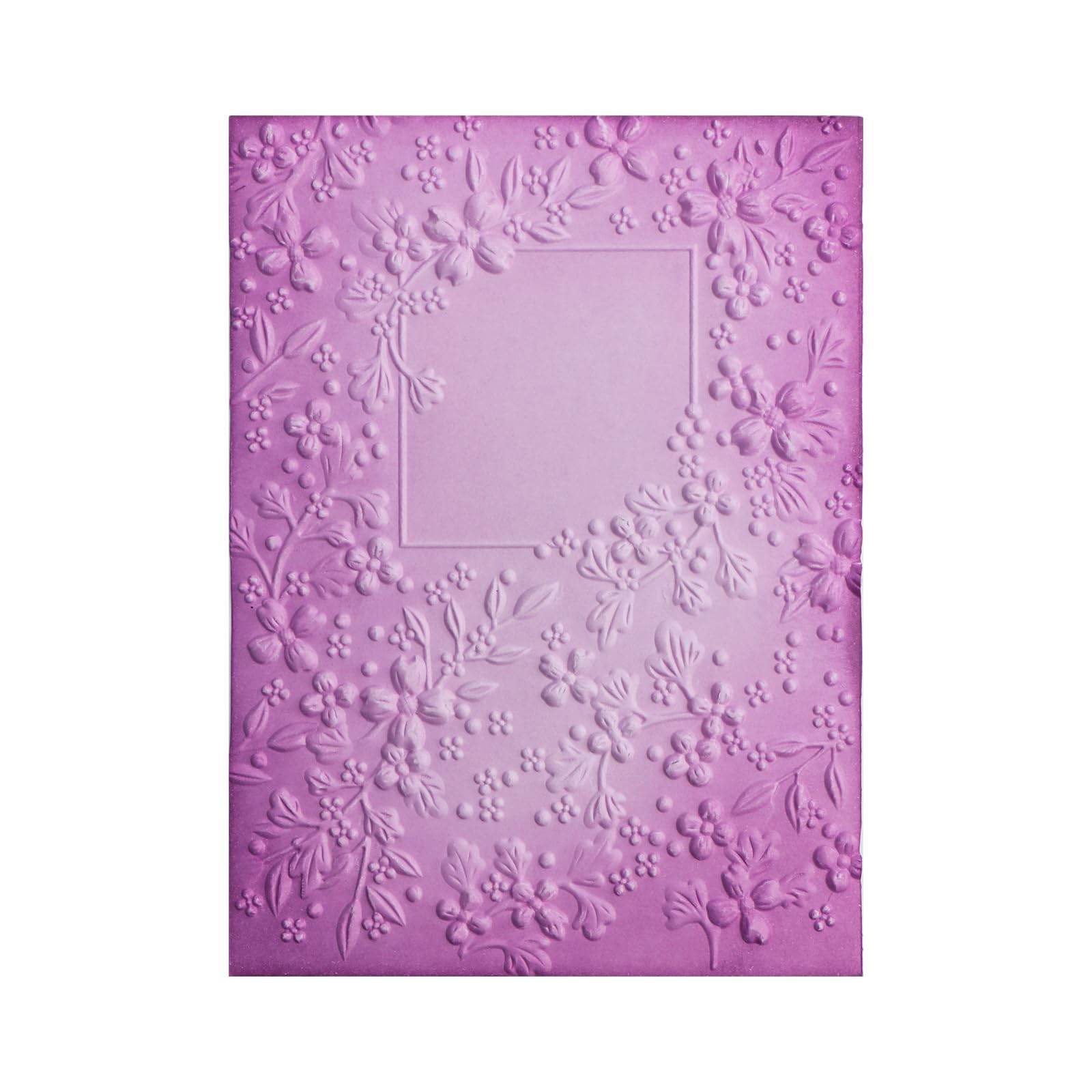 OTCRAFT 3D Embossing Folder for Card Making,Cherry Blossom Plastic Texture Fades Embossing Folder Template for Scrapbooking and Other Paper Craft Album Stamps DIY Decoration 6.3" L x 4.5" W