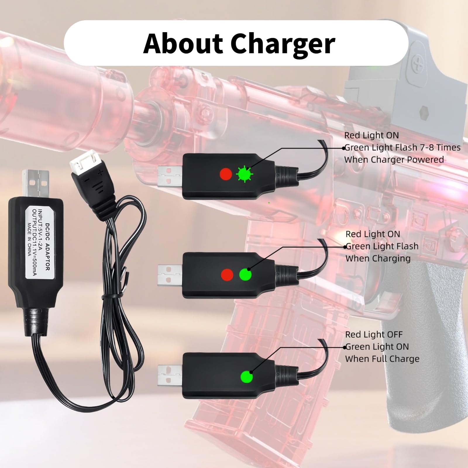 PUOO 3S 11.1V 2000mAh Li-ion Battery With SM-2P Plug Connector Whith Adapter And USB