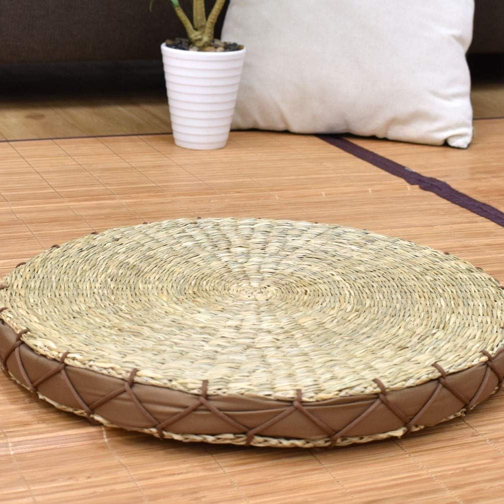 Amazon Co Jp Storepocket 座布団 円形 天然水草 直径40cm 円座 ウレタン入り 和風 和室 シーグラス 丸座布団 クッション エスニック アジアン おしゃれ シンプル い草 ホーム キッチン