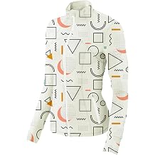 SwingJuice Women's Performance Full Zip Jacket 90's Golf Fashion Print Quick Dry UPF Funny Golf Shirt for Women