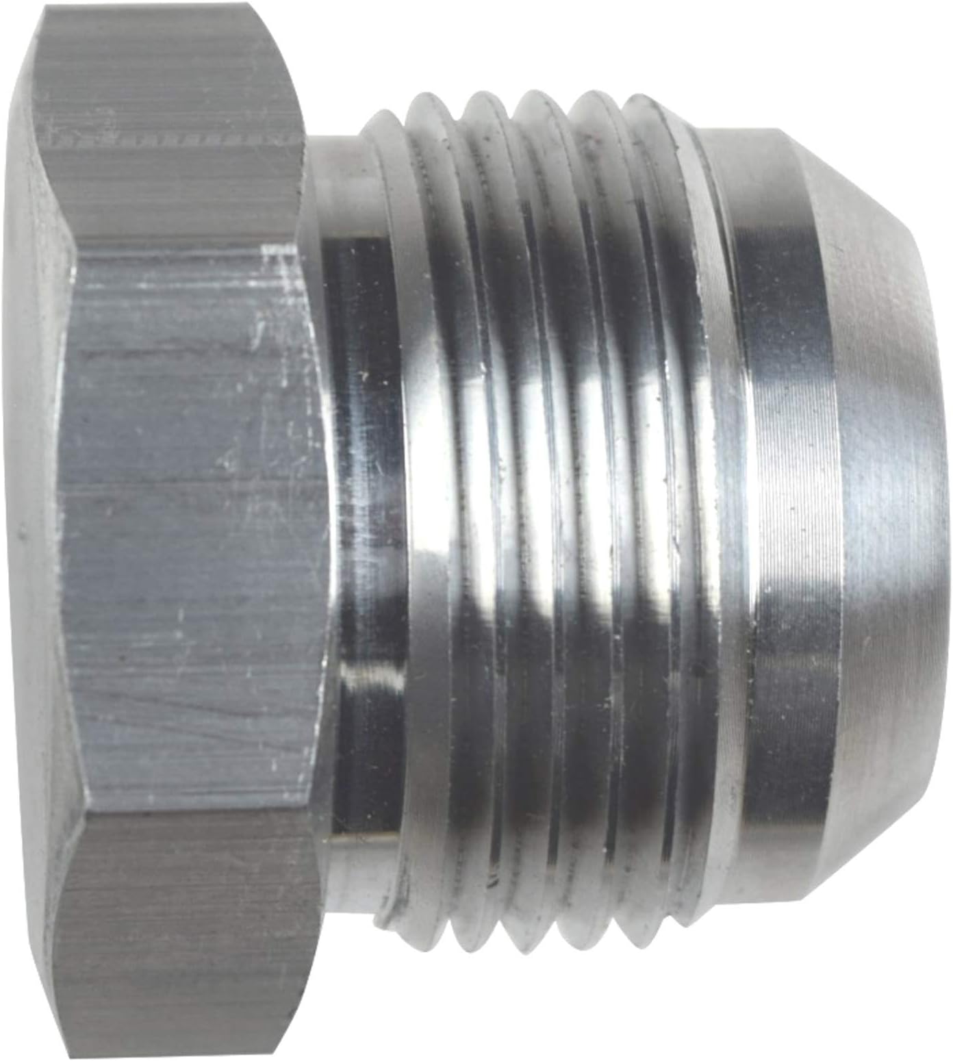 ICT Billet -16AN Flare Plug Male Nut 16 AN Cap Fitting Aluminum Thread Connector for Automotive Fluids Designed & Manufactured in the USA Bare Aluminum AN806-16A