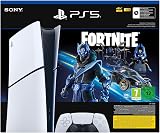 Playstation Sony, 5 Édition Numérique, Fortnite Cobalt Star, PS5 avec 1 Manette Sans Fil DualSense, Couleur : Blanche - 1